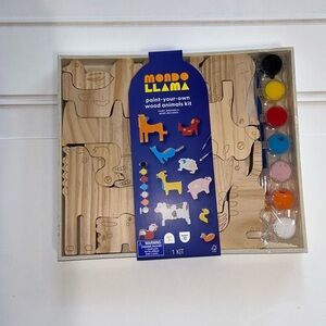 Mondo Llama Paint-Your-Own Wood Animal Kit Arts & Crafts Educational
